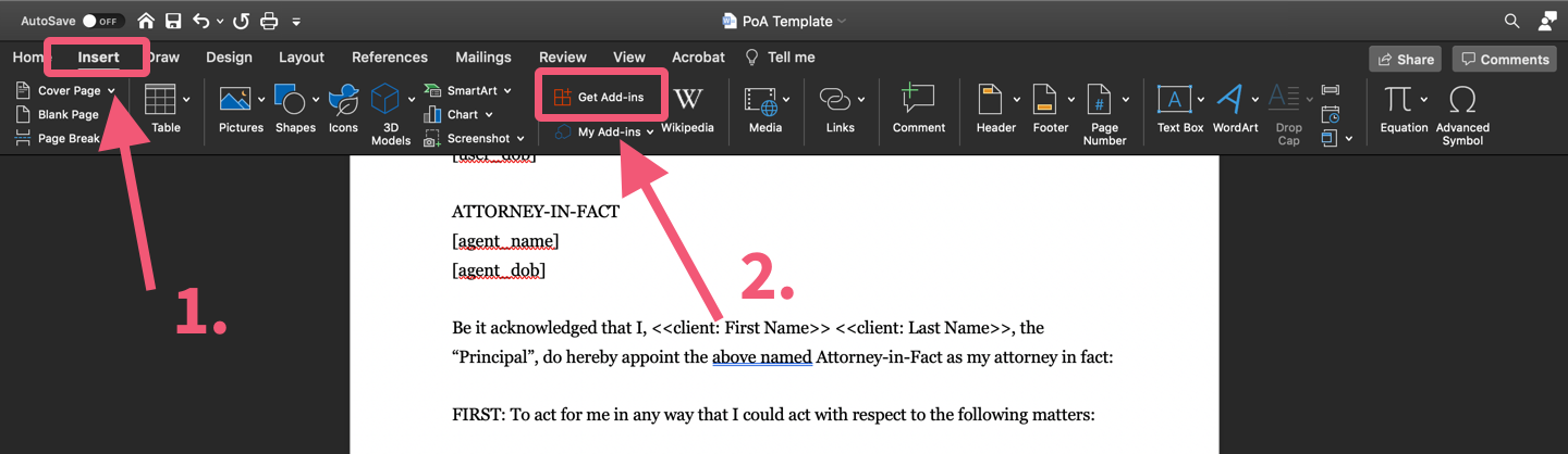 Word Templates Afterpattern